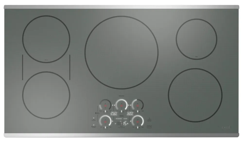 Cafe 36" 5-Element Electric Cooktop - Stainless - CHP90362TSS | Surface de cuisson électrique Café de 36 po à 5 éléments -...