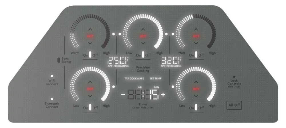 Cafe 36" 5-Element Electric Cooktop - Stainless - CHP90362TSS | Surface de cuisson électrique Café de 36 po à 5 éléments -...