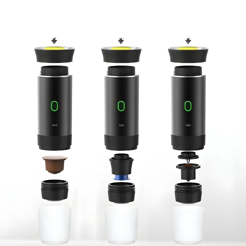 Machine à expresso portable 3en1 Cafetière électrique Travel Brewer