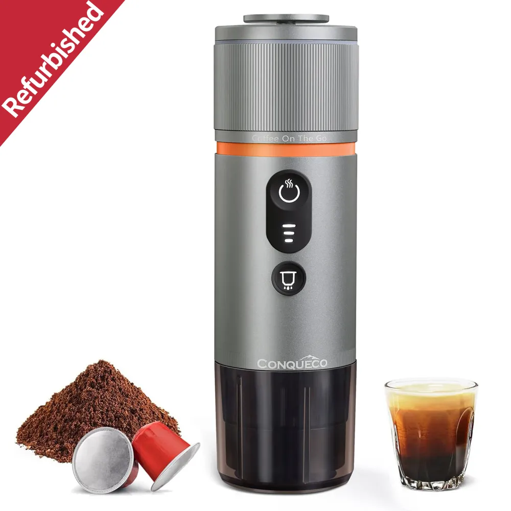 Machine à expresso portable Argent - Cafetière de voyage 12V