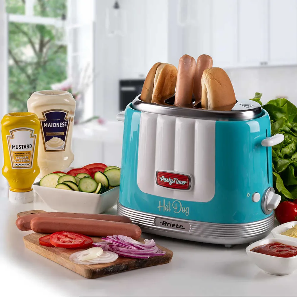 Machine à hot-dogs Party Time Ariete Fonction Auto-Nettoyante