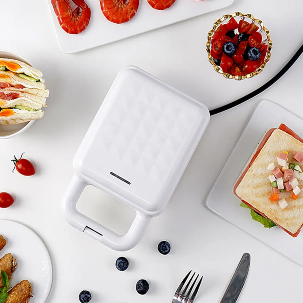 TD® Machine à sandwich électrique cuisine multifonctionelle grille pain chauffant