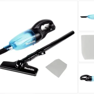 Makita DCL 180 ZB 18 V Li-Ion Aspirateur sans fil noir + 10 x Sacs à poussière - sans Batterie, sans Chargeur