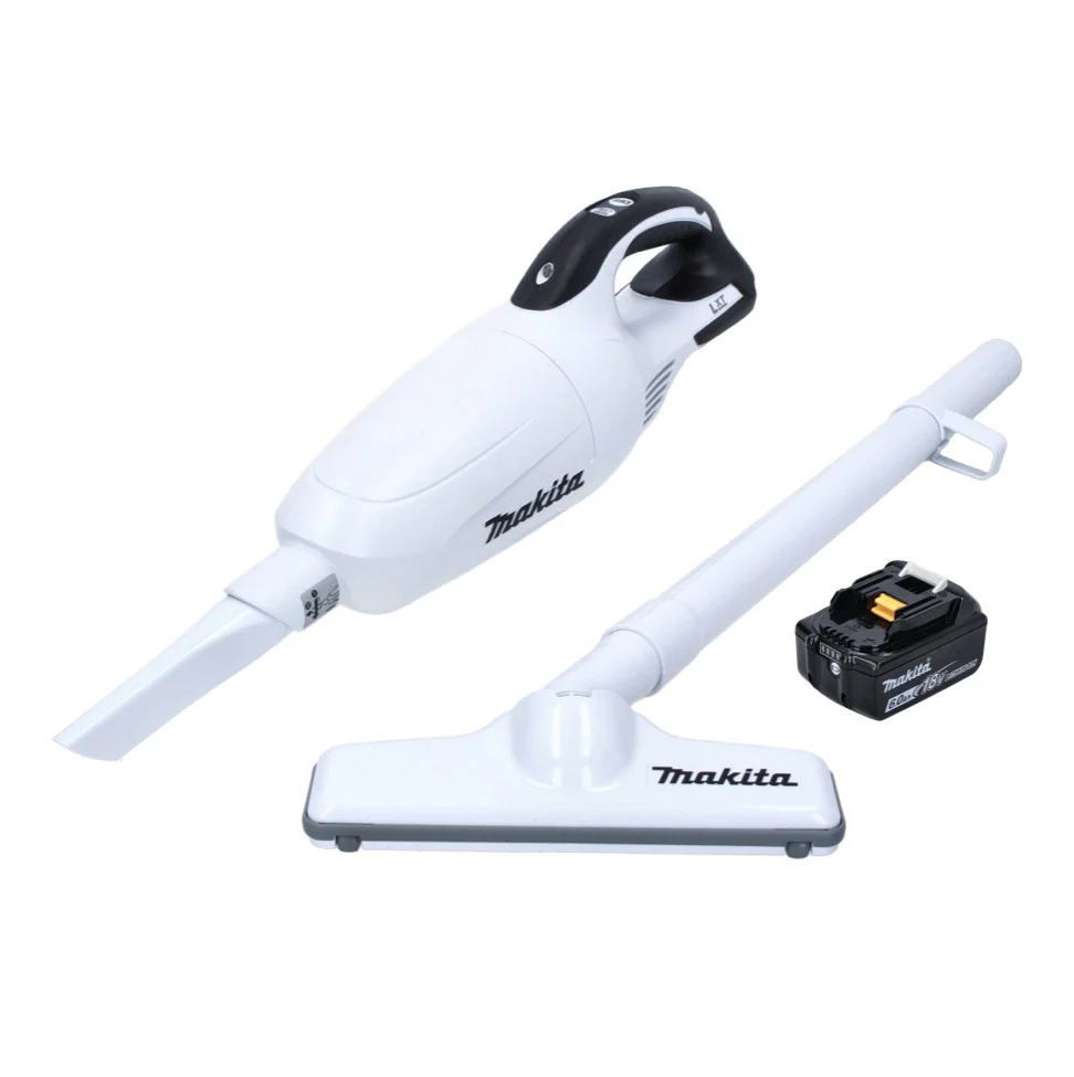 Makita DCL 181 FG1W Aspirateur sans fil 18V blanc + 1x Batterie 6,0Ah - sans chargeur