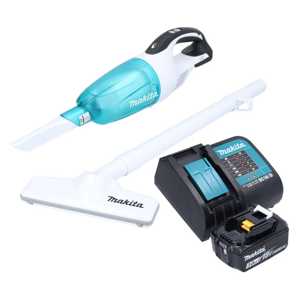 Makita DCL 181 FSF1WX aspirateur sans fil 18 V 53 mbar 0.65 L + 1x batterie 3.0 Ah + chargeur