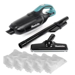 Makita DCL 182 ZB Aspirateur sans fil 18 V noir + 5x sacs à poussière en non-tissé - sans batterie, sans chargeur
