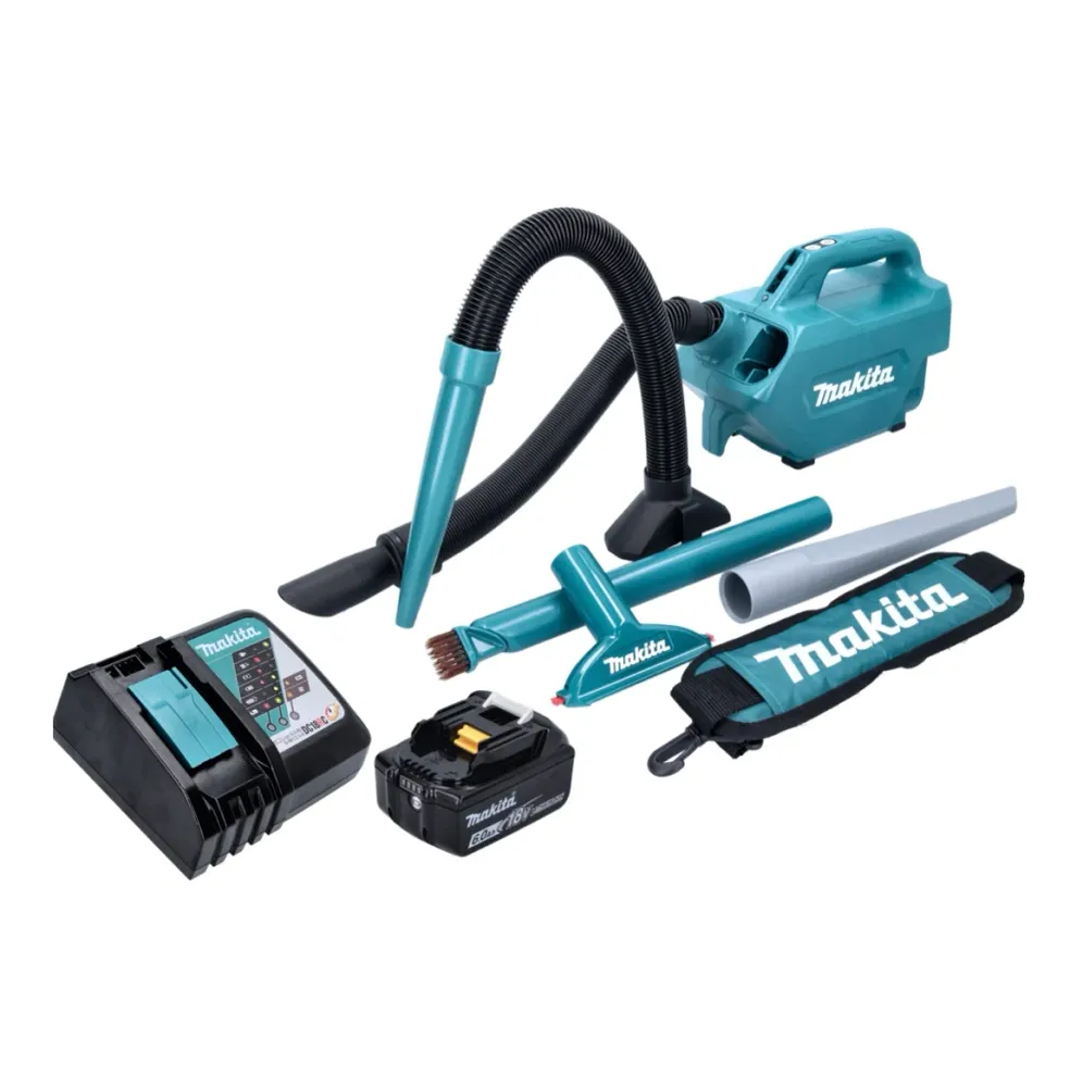 Makita DCL 184 RG1 Aspirateur sans fil 18 V - 54 mbar - 0,5 l + 1x Batterie 6,0 Ah + Chargeur