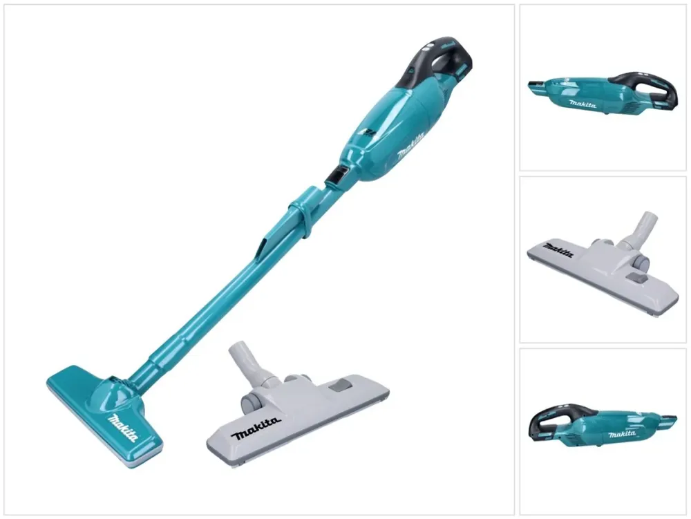 Makita DCL 281 FZ Aspirateur sans fil 18 V Brushless + suceur sol tapis - sans batterie, sans chargeur
