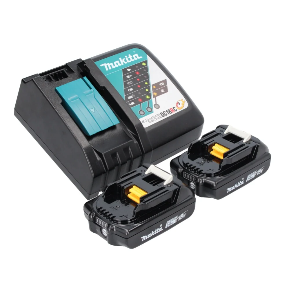 Makita DCL 281 FRA Aspirateur sans fil 18 V Brushless + 2x batterie 2,0 Ah + chargeur