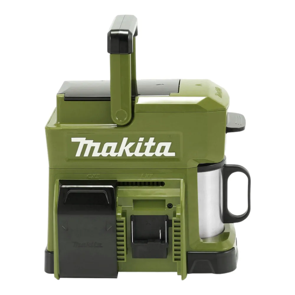 Makita DCM 501 SF2O Cafetière sans fil 12 V maxi / 18 V Olive + 2x batterie 3,0 Ah + chargeur
