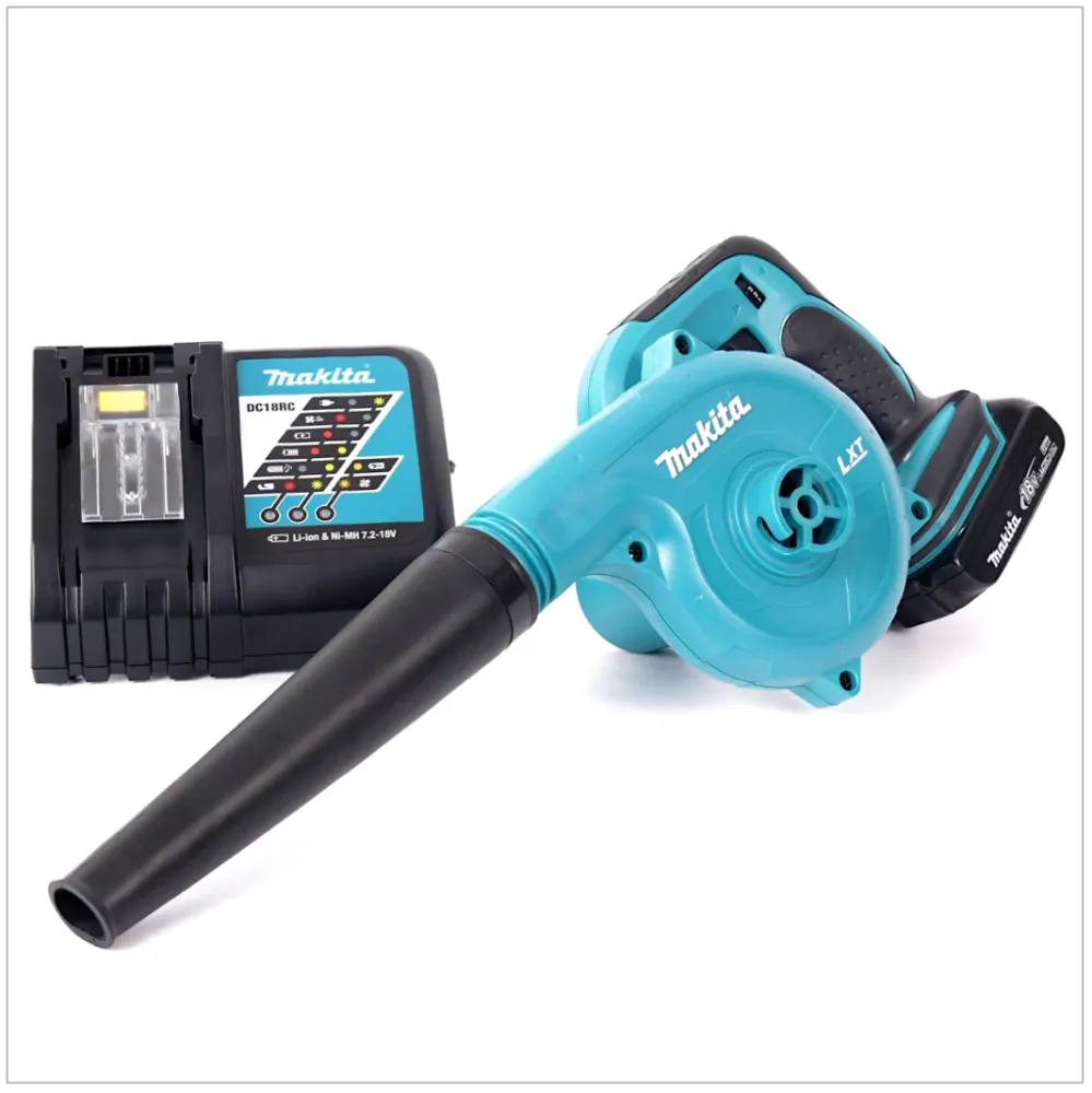 Makita DUB 182 Kit Y1J-D Aspirateur Souffleur sans fil de 18 V inclus 1x Batterie BL 1815 N + chargeur DC18RC