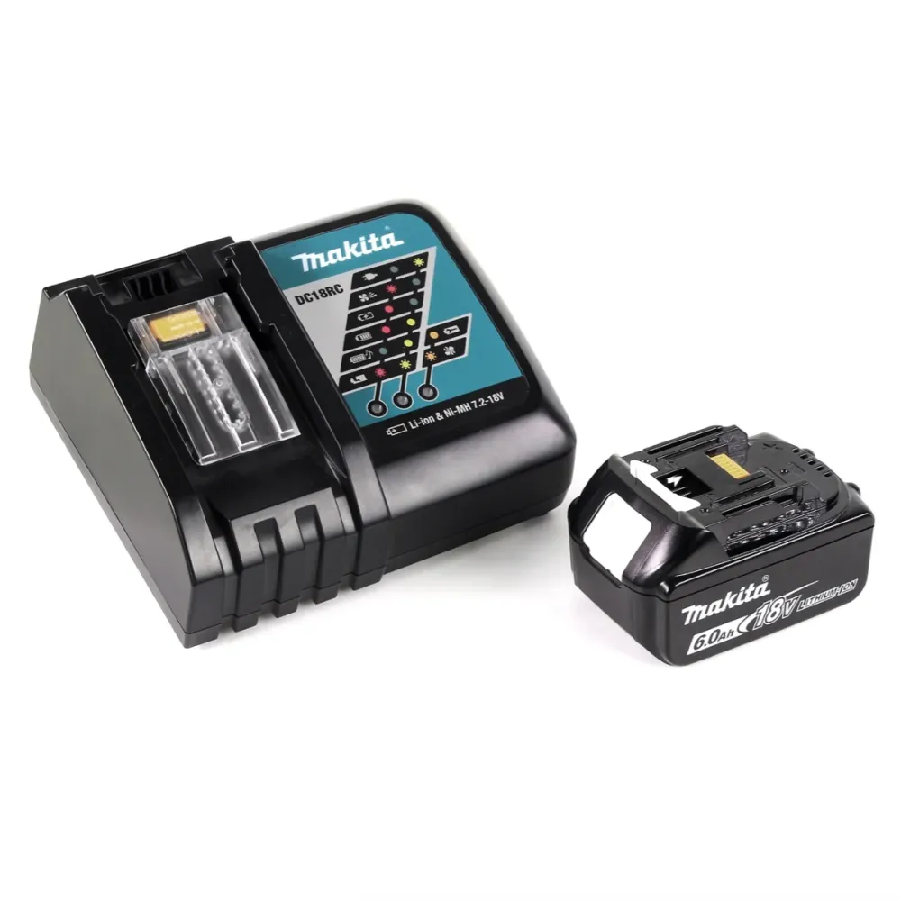 Makita DUB 182 RG1J 18 V Li-Ion Aspirateur souffleur sans fil + Coffret de transport Makpac + 1 x Batterie 6,0 Ah + Chargeur