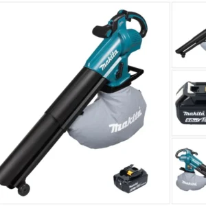 Makita DUB 187 G Souffleur et aspirateur de feuilles sans fil 18 V Brushless + 1x batterie 6,0 Ah - sans chargeur