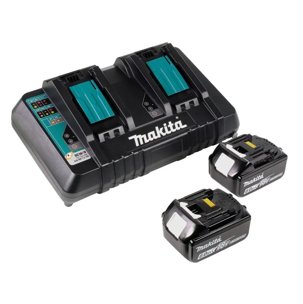 Makita DUB 363 PG2V Souffleur / aspirateur de feuilles à batterie 36 V ( 2x 18 V ) Brushless + kit d'aspiration + 2x batte...