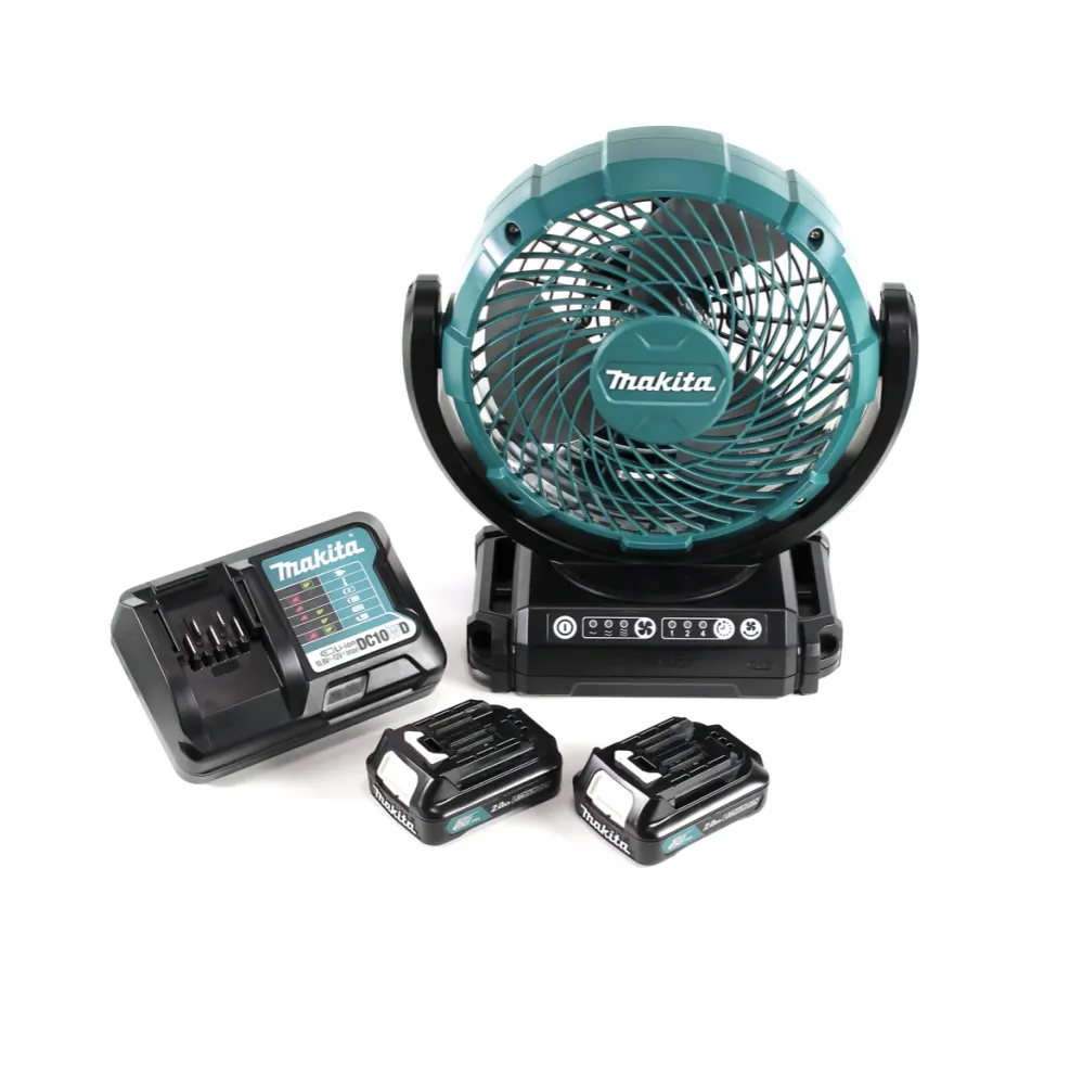 Ventilateur sur batterie Makita CF 101 WA 12V + 2x batteries 2,0Ah + chargeur rapide