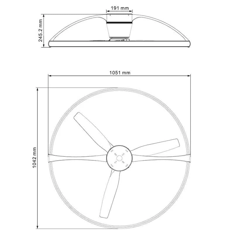 Mantra Nepal LED Ceiling Fan White 7530