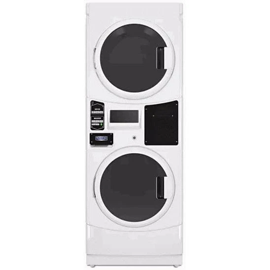 Maytag Commercial Laundry Appareil de buanderie commercial sécheuses et laveuse superposées électrique avec technologie Tu...