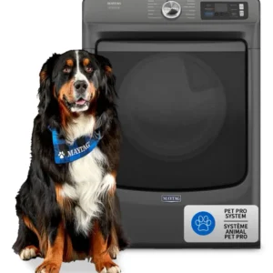 Maytag 7.4 Cu. Ft. Pet Pro Smart Electric Dryer - Volcano Black - YMED7020RU | Sécheuse électrique intelligente Pet Pro de...
