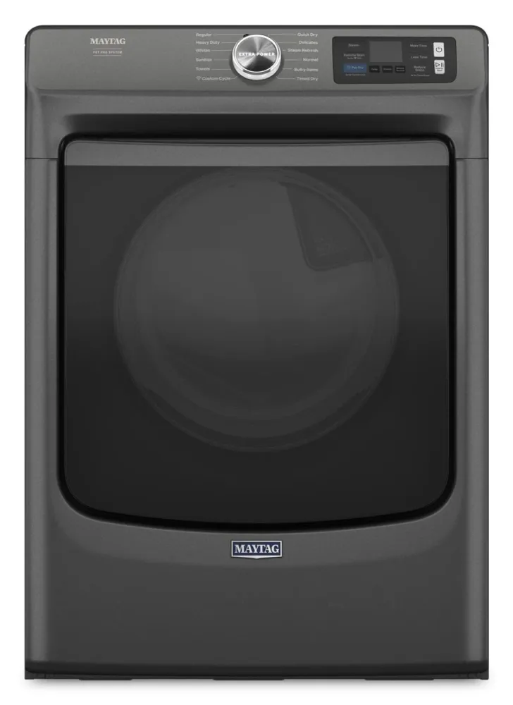 Maytag 7.4 Cu. Ft. Pet Pro Smart Electric Dryer - Volcano Black - YMED7020RU | Sécheuse électrique intelligente Pet Pro de...