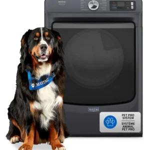 Maytag 7.4 Cu. Ft. Pet Pro Smart Gas Dryer - Midnight Steel - MGD7020RF | Sécheuse à gaz intelligente Pet Pro de 7,4 pi3 d...