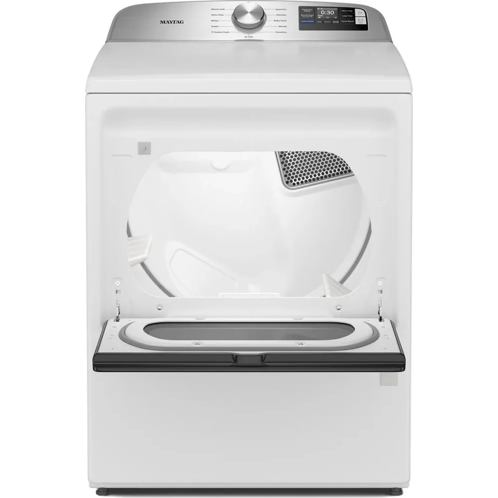 Maytag Sécheuse électrique de 7,4 pi. cu. avec fonction Extra Power et détection d’humidité perfectionnée YMED6205RW