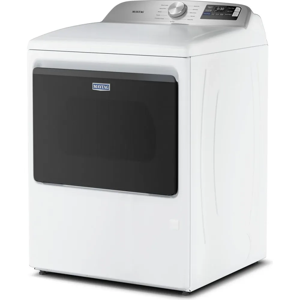 Maytag Sécheuse électrique de 7,4 pi. cu. avec fonction Extra Power et détection d’humidité perfectionnée YMED6205RW