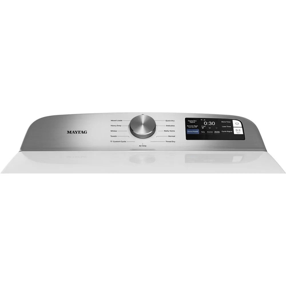 Maytag Sécheuse électrique de 7,4 pi. cu. avec fonction Extra Power et détection d’humidité perfectionnée YMED6205RW