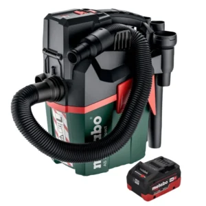 Metabo AS 18 L PC Compact Aspirateur sans fil 18 V 6 l IPX4 classe de poussière L eau et poussière + 1x batterie 8,0 Ah -...