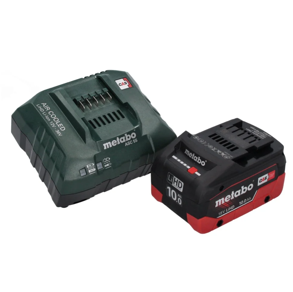 Metabo AS 18 HEPA PC Aspirateur à batterie compact 18 V Aspirateur eau et poussière 6 l avec fonction soufflante + 1 batte...