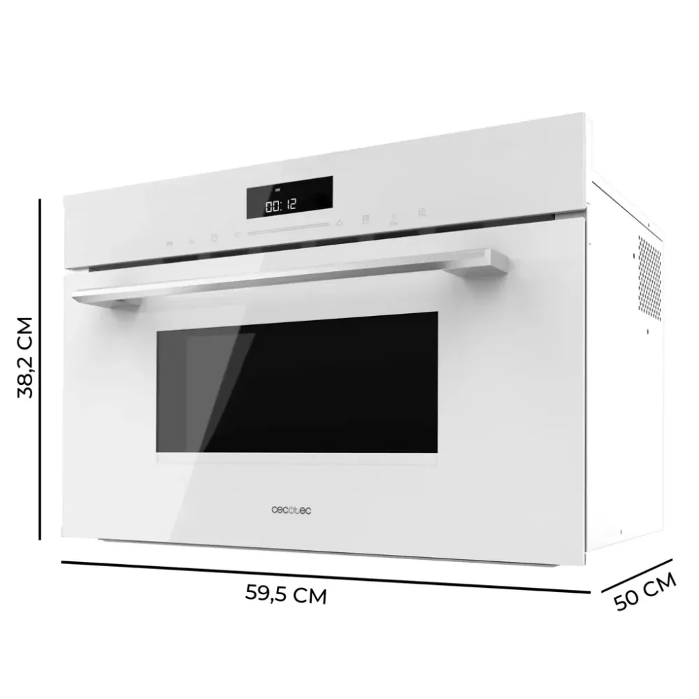 Micro ondes encastrable 34L; grill décongélation et cuisson rapide Cecotec