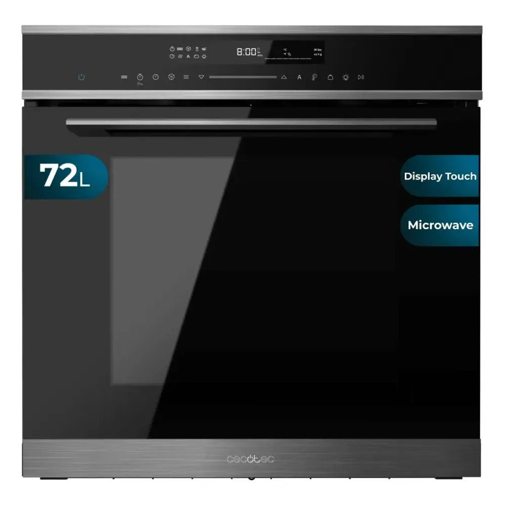 Micro ondes encastrable 72 L avec 13 fonctions et contrôle tactile avancé Cecotec