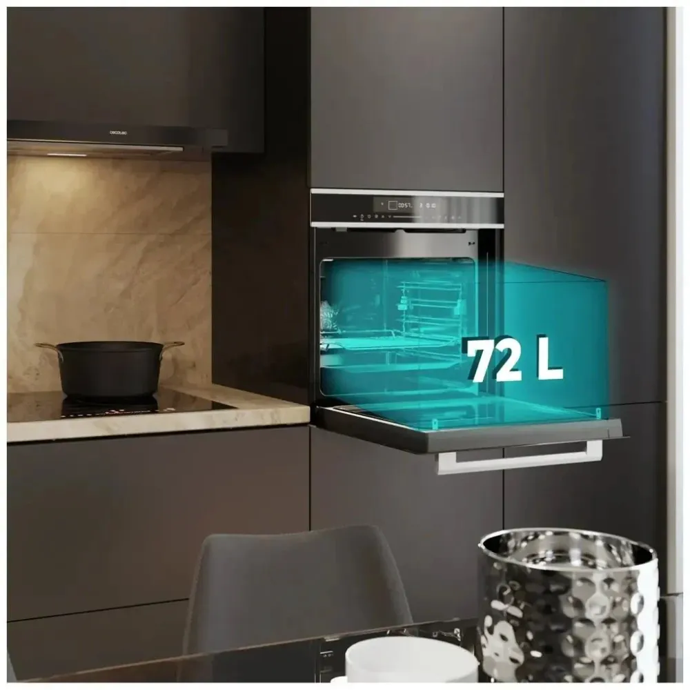 Micro ondes encastrable 72 L avec 13 fonctions et contrôle tactile avancé Cecotec