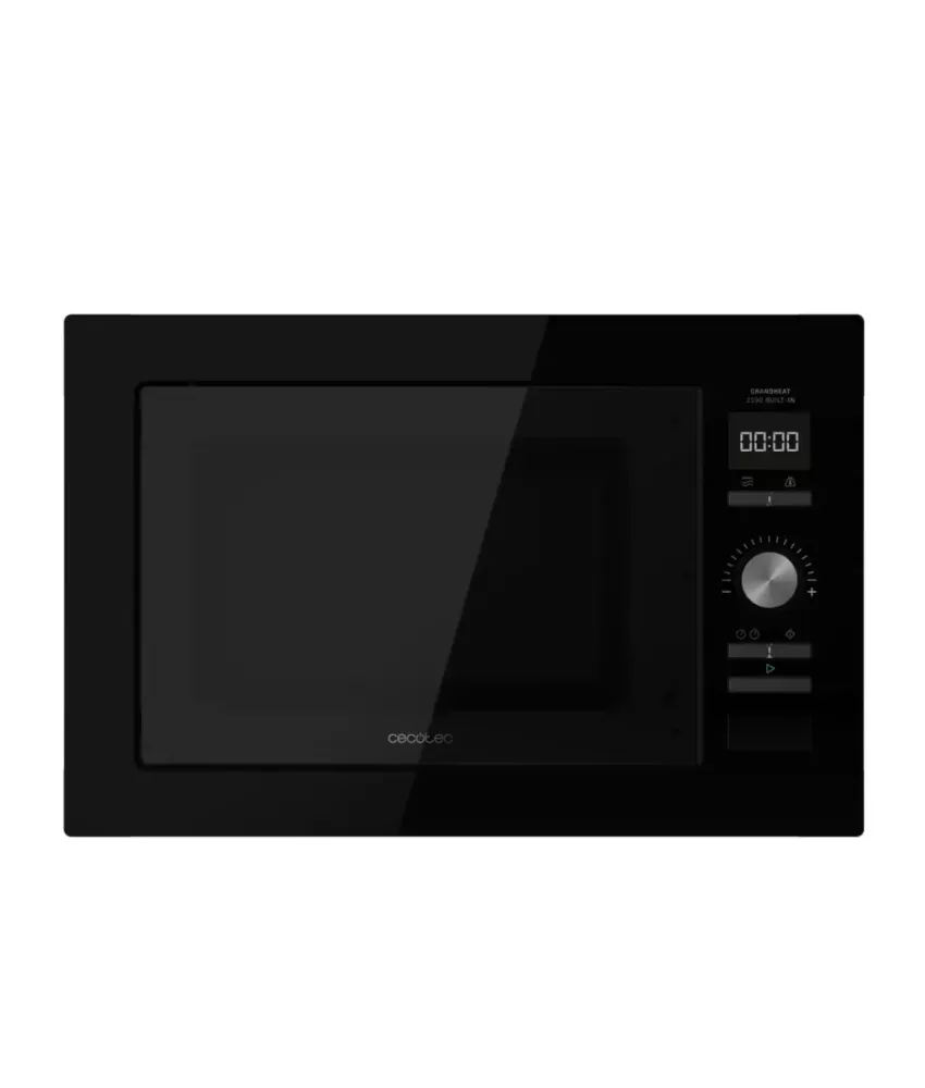 Micro ondes encastrable 25 L grill 1000 W 8 fonctions design moderne et efficace Cecotec