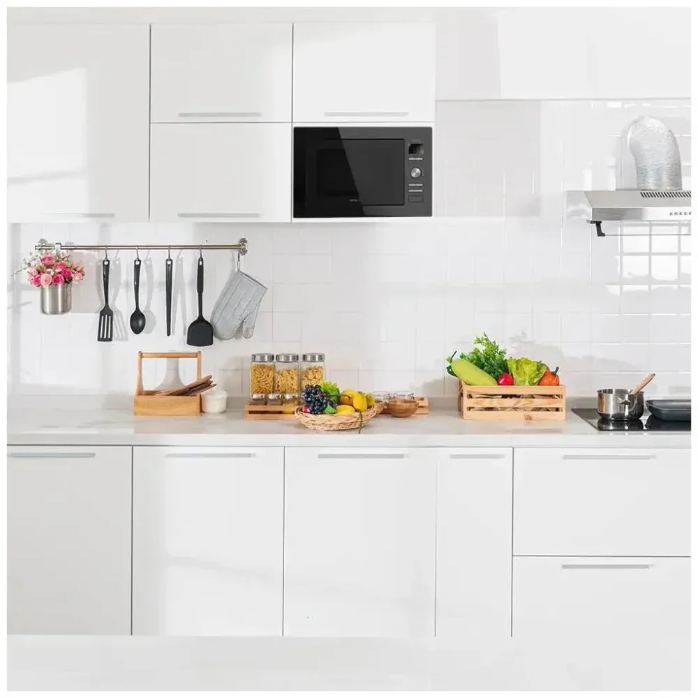Micro ondes encastrable 25 L grill 1000 W 8 fonctions design moderne et efficace Cecotec