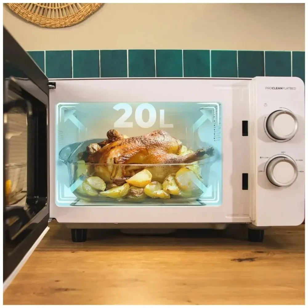 Micro ondes plateau tournant 20 L design moderne puissance technologie 3DWave Cecotec