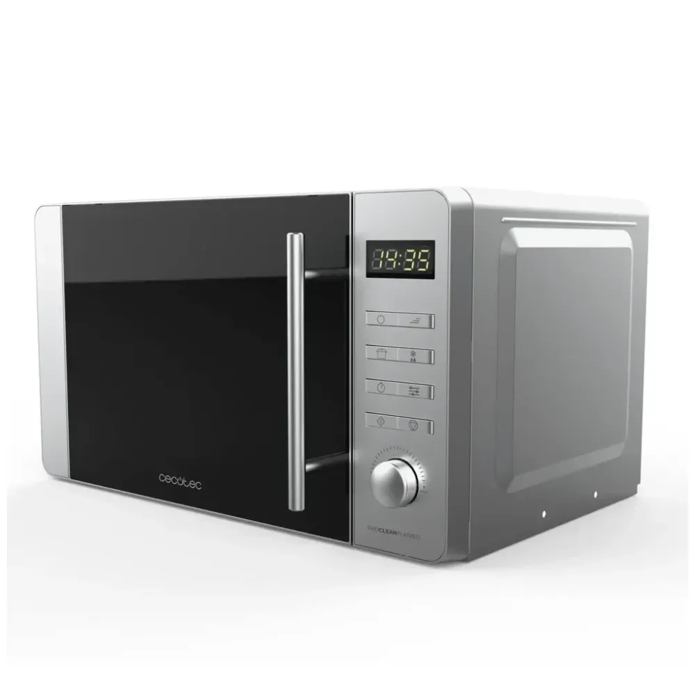 Microondes Flatbed Inox 20L Cecotec, puissance élégance et fonctionnalité pour votre cuisine