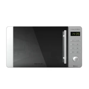 Microondes inox 20 L avec grill 8 programmes technologie 3DWave Cecotec