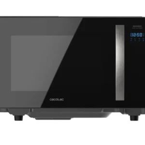 Microondes sans plateau 23 L 800 W 8 fonctions design moderne noir Cecotec