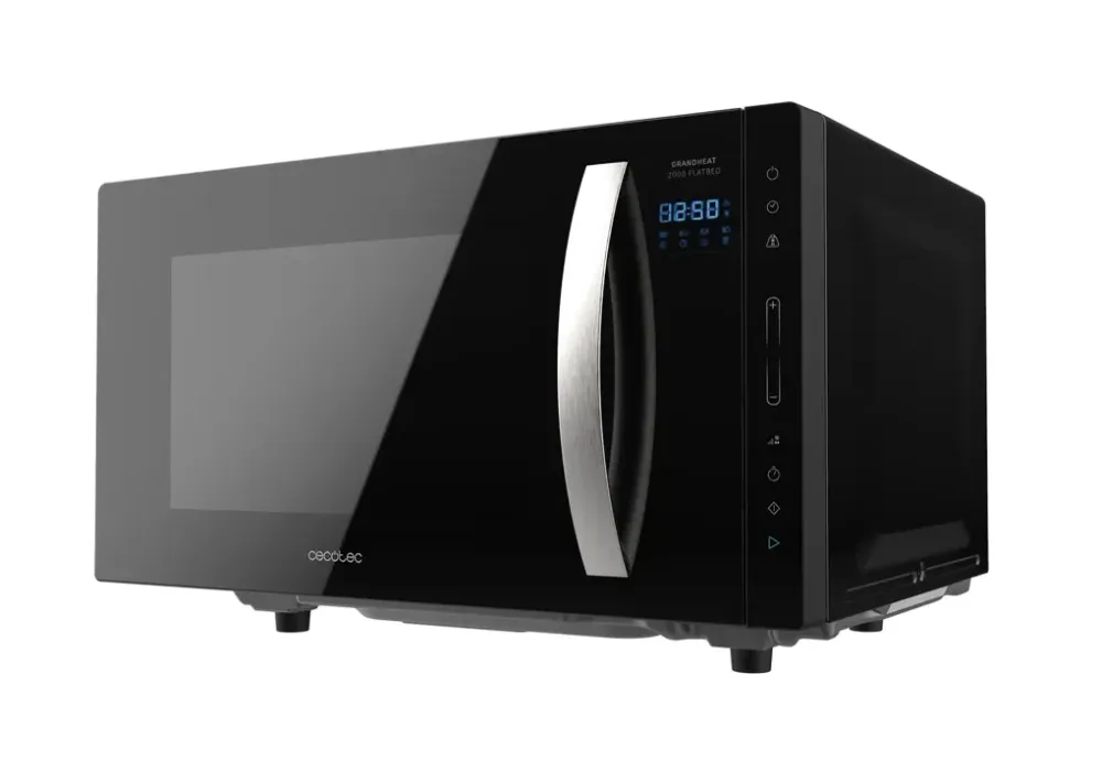 Microondes sans plateau 23 L 800 W 8 fonctions design moderne noir Cecotec