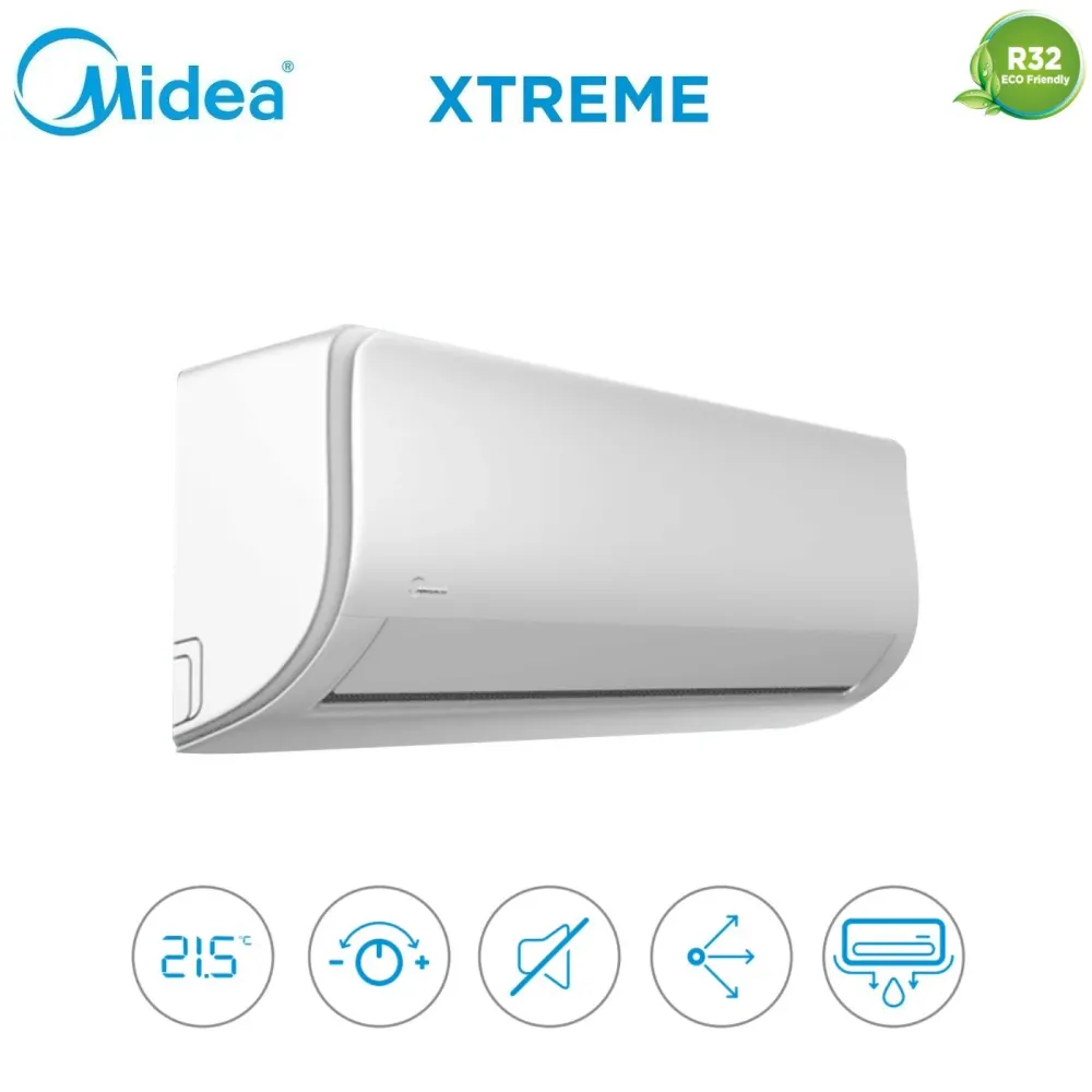 Midea Climatiseur Quad Split Inverter Xtreme Series 9+9+9+9 avec M4oe-28hfn8 R-32 Wi-Fi intégré 9000+9000+9000+9000 - Neuf