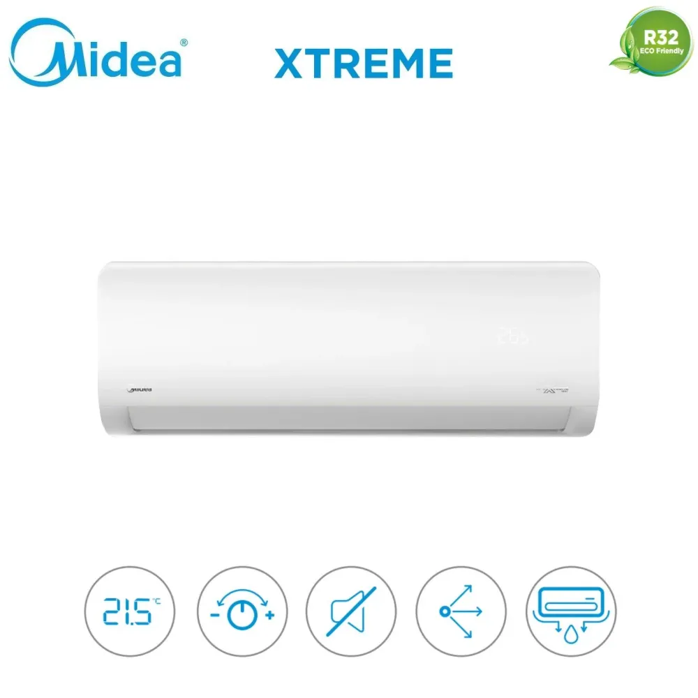 Midea Climatiseur Quad Split Inverter Xtreme Series 9+9+9+9 avec M4oe-28hfn8 R-32 Wi-Fi intégré 9000+9000+9000+9000 - Neuf
