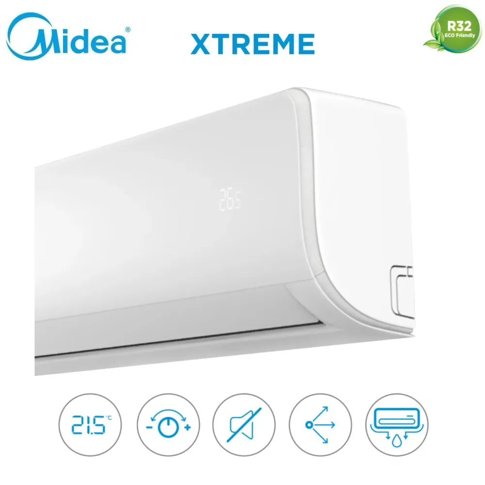 Midea Climatiseur Quad Split Inverter Xtreme Series 9+9+9+9 avec M4oe-28hfn8 R-32 Wi-Fi intégré 9000+9000+9000+9000 - Neuf