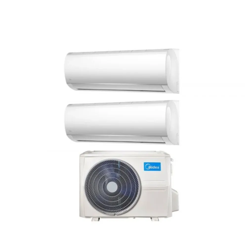 Midea Dual Split Inverter Climatiseur droit série 9 + 12 avec M2od-18hfn8-Q R-32 Wi-Fi en option 9000 + 12000 - Nouveau