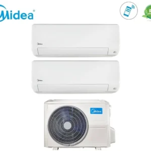 Midea Dual Split Inverter Climatiseur Toutes les séries Easy Pro 9 + 12 avec M2od-18hfn8-Q R-32 Wi-Fi intégré 9000 + 12000