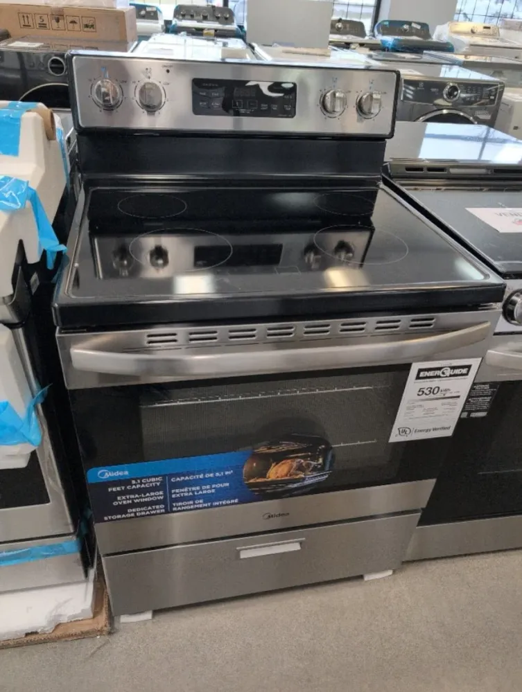 MER30B12ASSC - CUISINIÈRES - Midea - Électrique - Acier inoxydable - Boîte Ouverte
