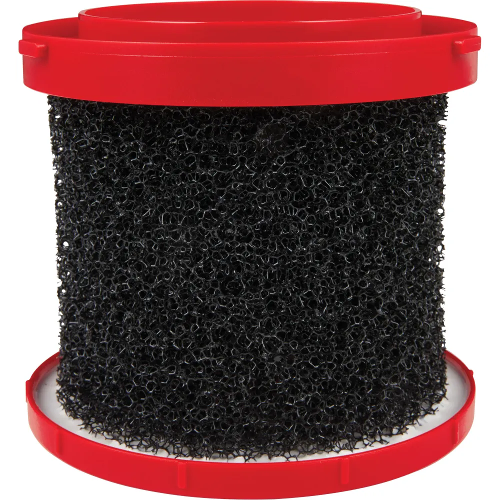 Filtre pour aspirateur humide, mousse, convient aux aspirateurs de 1,6 à 2,5 gal US. MILWAUKEE