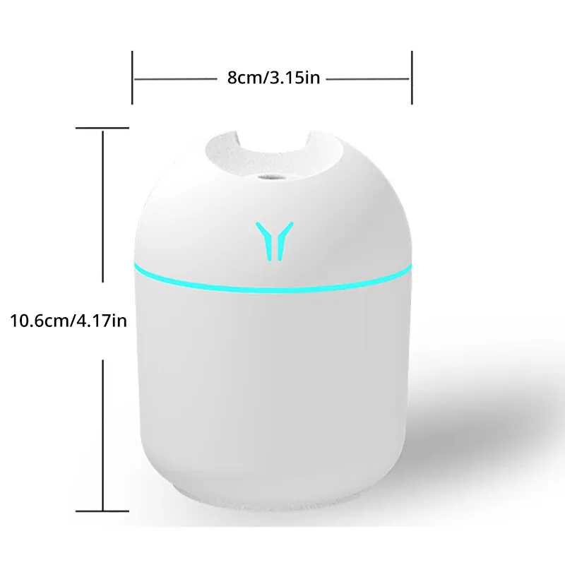 Mini humidificateur d'air à ultrasons blanc
