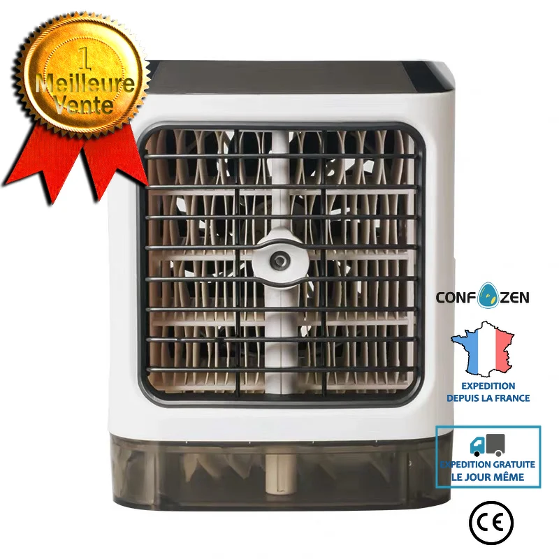 Mini ventilateur humidificateur d'air frais de bureau ventilateur de réfrigération et de climatisation ventilateur de pulvéri