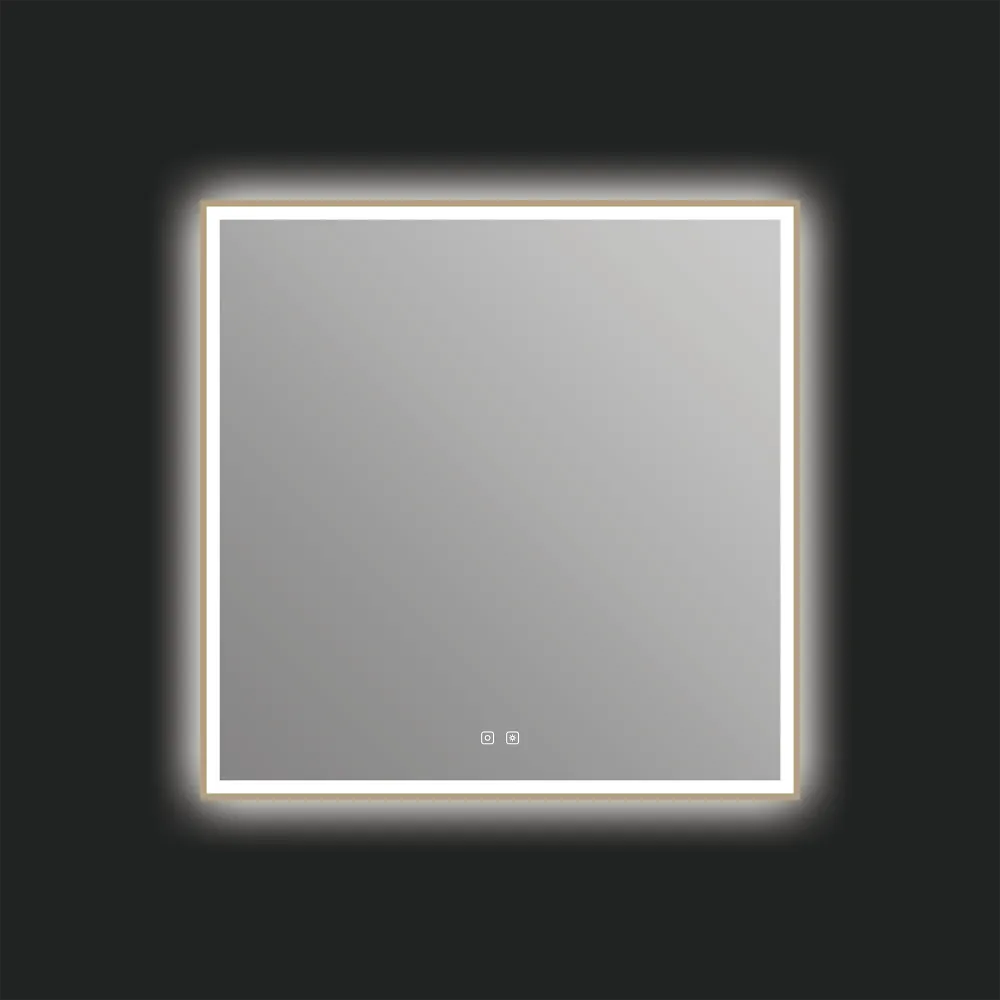 Miroir LED Eden 36" x 36" - Bronze brossé