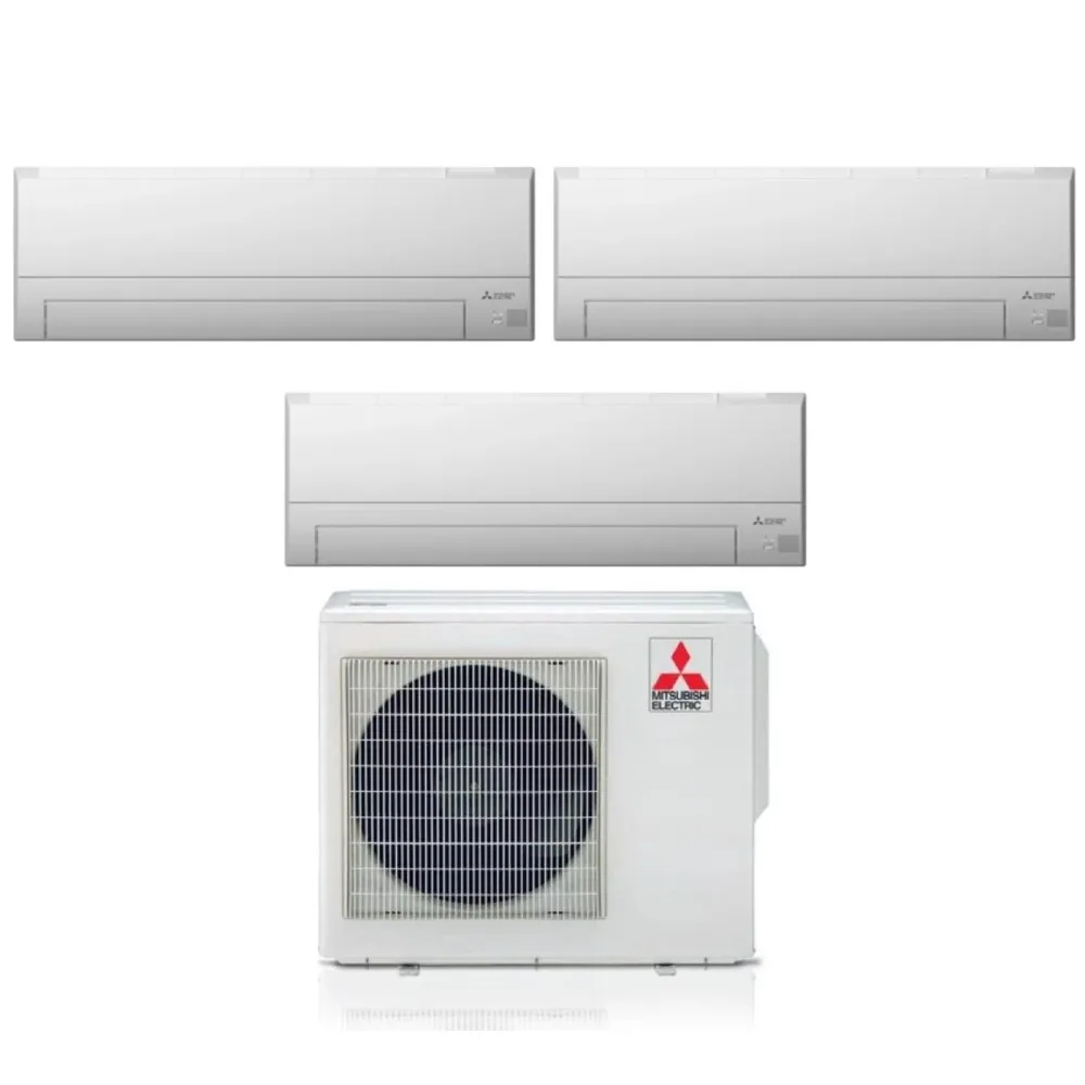 Mitsubishi Electric Trial Split Inverter Climatiseur Msz-Bt Série 9+9+9 avec Mxz-3f68vf R-32 Wi-Fi intégré 9000+9000+9000